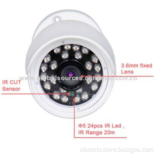 Water-resistant security 1080P 2.0MP IP bullet camera